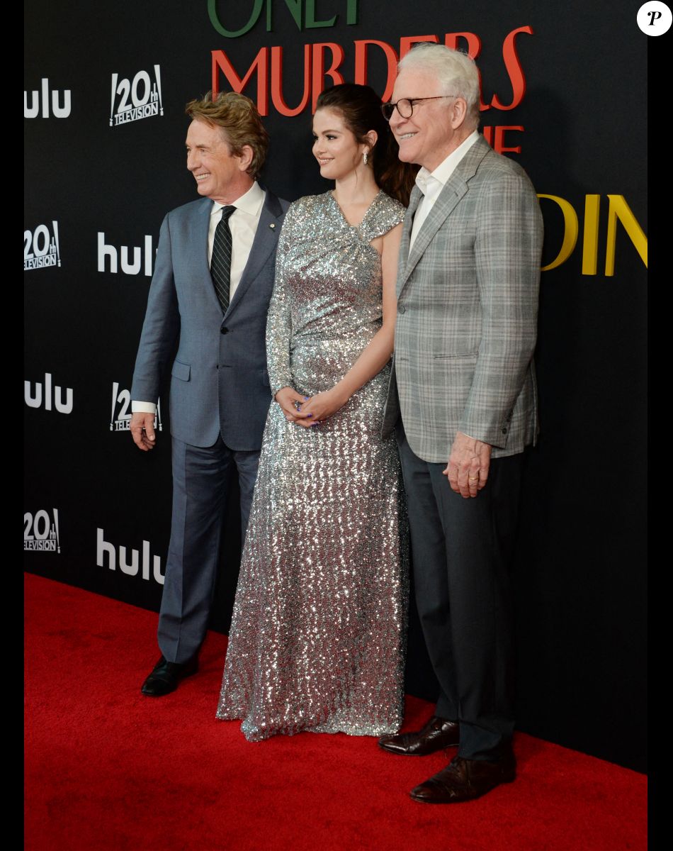 Martin Short, Selena Gomez, et Steve Martin à la première du film "Only Murders in the Building - Saison 2" à Los Angeles.