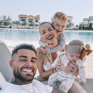 Jessica Thivenin et Thibault Garcia, stars de télé-réalité, forment une jolie famille avec leurs enfants Maylone et Leewane.