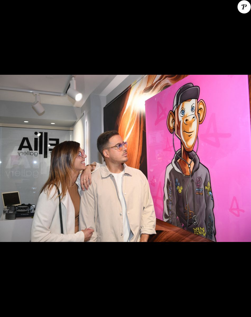 Exclusif - Andreas Kastrinos et son amie - Soirée NFT release party au Ellia Art Gallery à Paris, le 27 juin 2022. © Rachid Bellak/Bestimage