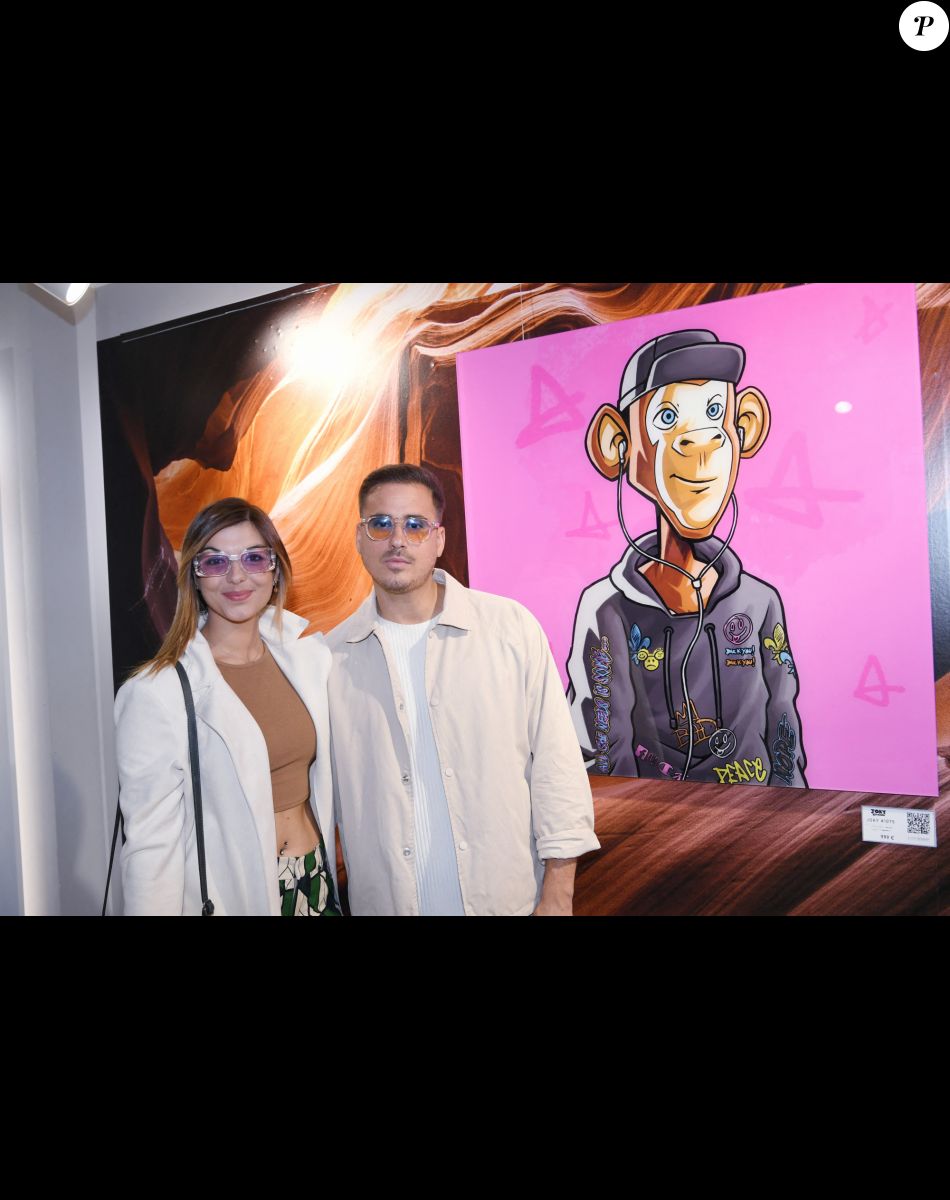 Exclusif - Andreas Kastrinos et son amie - Soirée NFT release party au Ellia Art Gallery à Paris, le 27 juin 2022. © Rachid Bellak/Bestimage