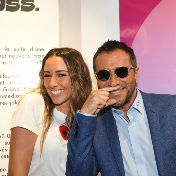 Exclusif - Delphine Wespiser, Bernard Montiel - Soirée NFT release party au Ellia Art Gallery à Paris, le 27 juin 2022. © Rachid Bellak/Bestimage