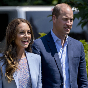 Kate Catherine Middleton, duchesse de Cambridge, et le prince William, duc de Cambridge, en visite au musée Fitzwilliam de l'Université de Cambridge. Le 23 juin 2022.