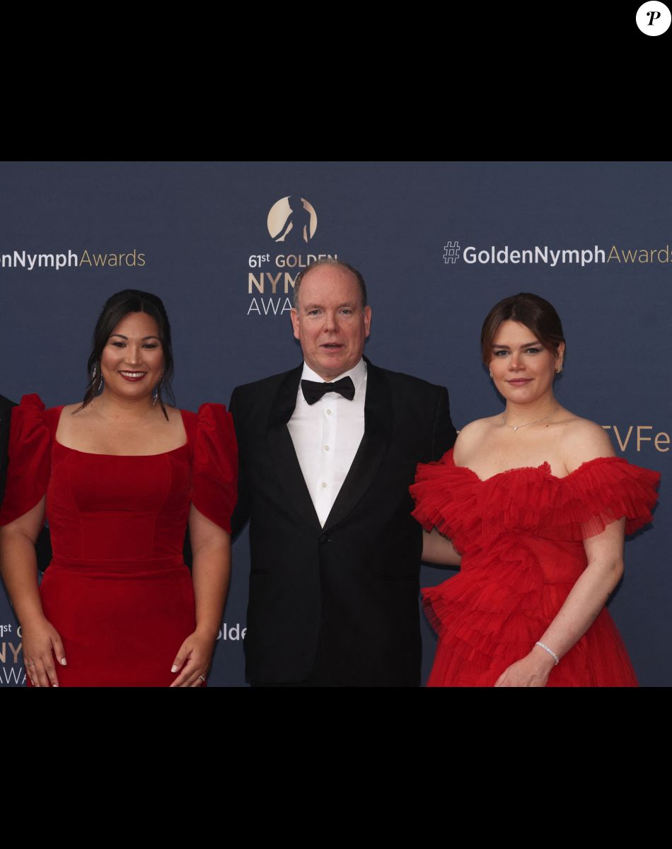 Marie Ducruet, le Prince Albert II de Monaco, Camille Gottlieb - Cérémonie de clotûre du 61ème Festival de Télévision de Monte Carlo le 21 juin 2022. © Claudia Albuquerque/Bestimage