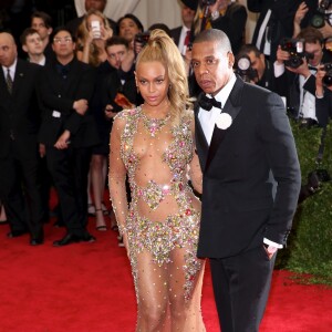 Beyonce, Jay-Z - Soirée Costume Institute Gala 2015 (Met Ball) au Metropolitan Museum, célébrant l'ouverture de Chine: à travers le miroir à New York. Le 4 mai 2015. 