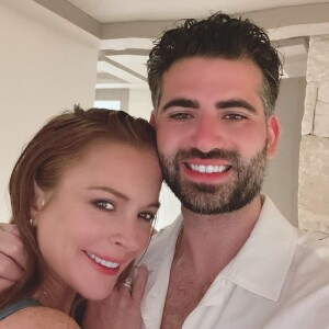 Lindsay Lohan et son mari Bader Shammas sur Instagram.