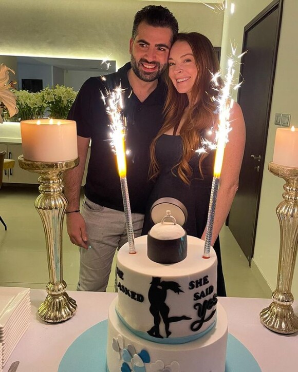 Lindsay Lohan et son mari Bader Shammas.