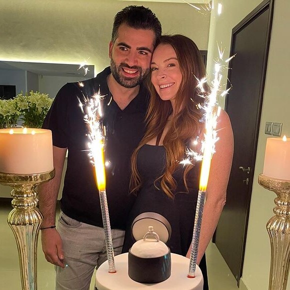 Lindsay Lohan et son mari Bader Shammas.