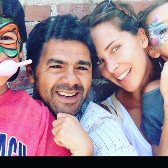 Jamel Debbouze, Mélissa Theuriau et leurs enfants, Léon et Lila.