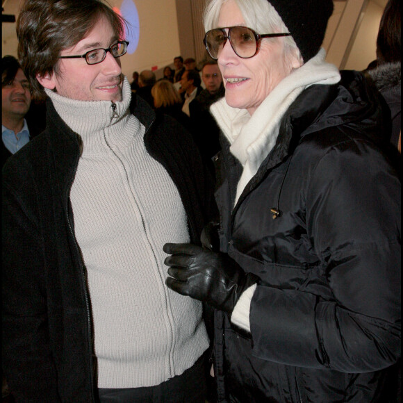 Françoise Hardy au Palais des congrès avec son fils Thomas Dutronc