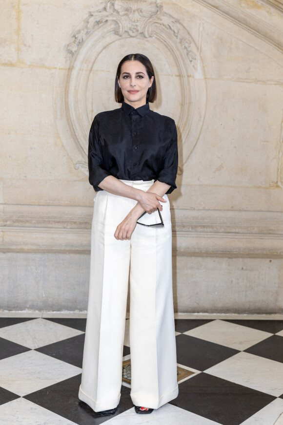 Amira Casar au photocall du défilé de mode Haute-Couture automne-hiver 2022-2023 "Dior" à Paris, France, le 4 juillet 2022. © Olivier Borde/Bestimage 