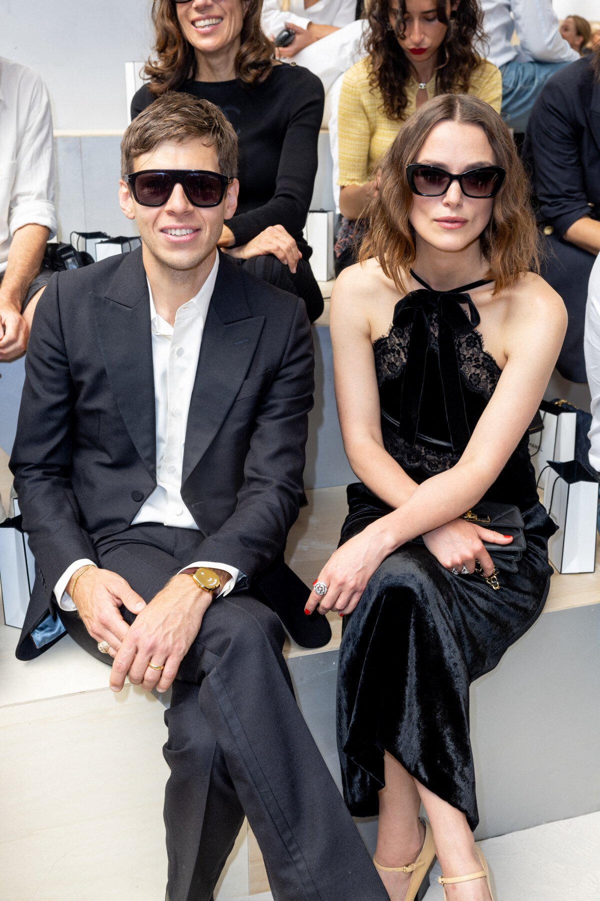 Photo : Keira Knightley et son mari James Righton au front row du