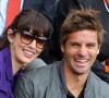 Nolwenn Leroy et son compagnon Arnaud Clément à Roland-Garros.