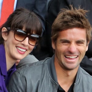 Nolwenn Leroy et son compagnon Arnaud Clément à Roland-Garros.