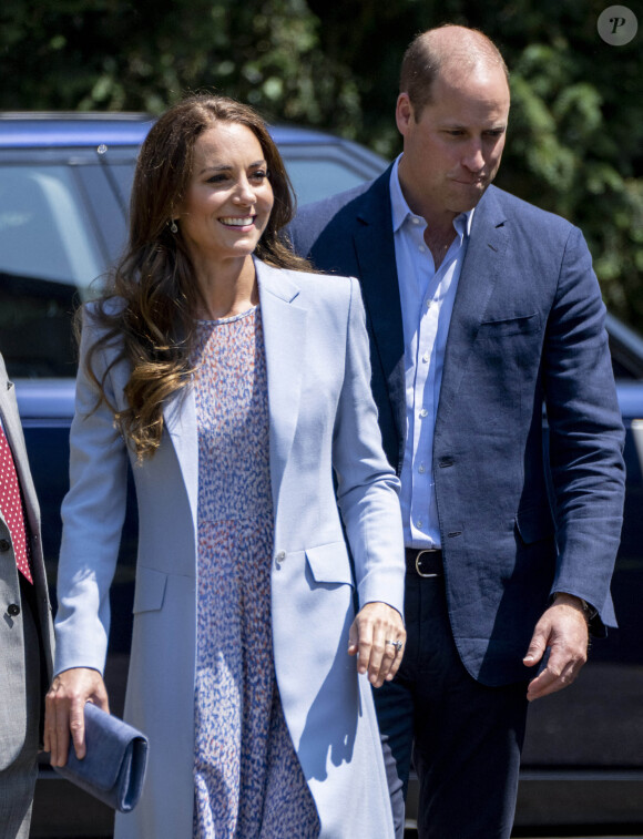 Kate Catherine Middleton, duchesse de Cambridge, et le prince William, duc de Cambridge, en visite au musée Fitzwilliam de l'Université de Cambridge. Le 23 juin 2022 