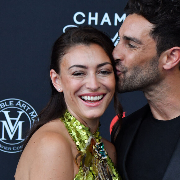 Rachel Legrain-Trapani (Miss France 2007) et son compagnon Valentin Léonard au photocall de la cérémonie d'ouverture de la 61ème édition du Festival de Télévision de Monte-Carlo au Grimaldi Forum, à Monaco, le 17 juin 2022. © Bruno Bebert/Bestimage