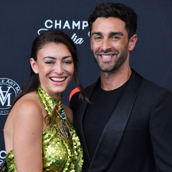 Rachel Legrain-Trapani (Miss France 2007) et son compagnon Valentin Léonard au photocall de la cérémonie d'ouverture de la 61ème édition du Festival de Télévision de Monte-Carlo au Grimaldi Forum, à Monaco. © Bruno Bebert/Bestimage