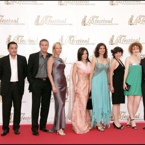 Serge Dupire, actresses Rebecca Hampton, Fabienne Carat, Valerie Baurens, Coline D'Inca, Blandine Bellavoir et Julian Oliveri à Monte Carlo, en 2008