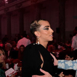 Bilal Hassani, Eddy de Pretto - 19ème "Diner de la Mode" au bénéfice de Sidaction au Pavillon Cambon Capucines dans le cadre de la Fashion Week de Paris, France. Le 7 juillet 2022. © Rachid Bellak / Bestimage 