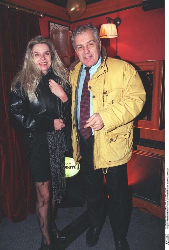 Michel Chevalet et sa femme - Anniversaire des 2 ans de la villa Barclay le 11 décembre 1998