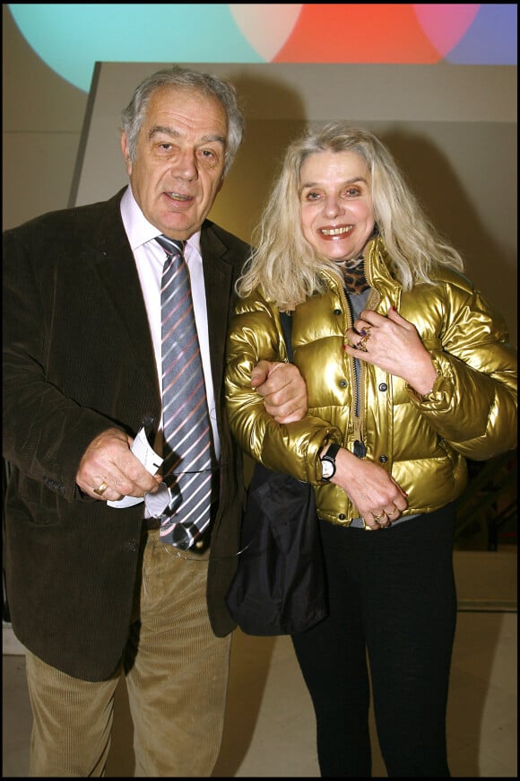 Exclusif - Michel Chevalet et sa femme - Pour es 40 ans, Laurent Gerra 'flingue en musique" au palais des congrès de Paris le 30 décembre 2007