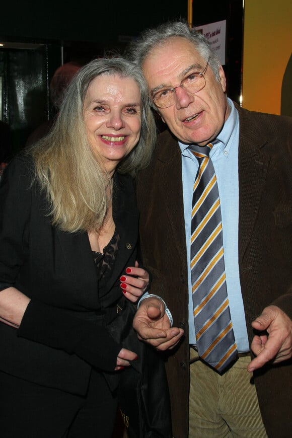 Michel Chevalet et sa femme - Soirée lors de la présentation de la nouvelle revue du "Pau Brazil" à Paris, le 12 mars 2010