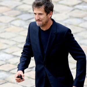 Guillaume Canet lors de la cérémonie d'hommage national à Jean-Paul Belmondo à l'Hôtel des Invalides à Paris, France, le 9 septembre 2021. © Dominique Jacovides/Bestimage 