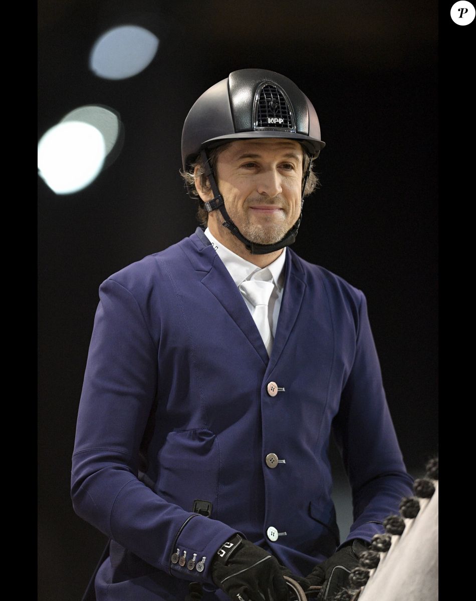 Guillaume Canet - Jour 1 - Compétition équestre, jumping, Longines Masters de Paris à Villepinte, le 5 décembre 2019. © Pierre Perusseau / Bestimage
