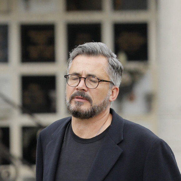Olivier Minne - Obsèques de Christophe Michel (mari de JL Romero) au crématorium du cimetière du Père Lachaise à Paris le 6 juin 2018.
