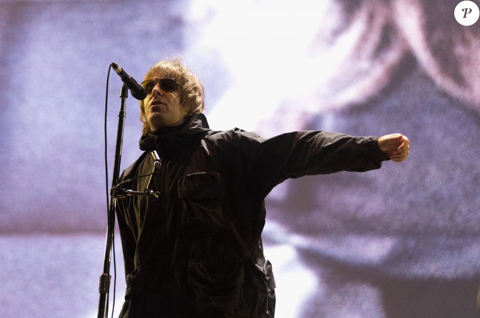 Liam Gallagher lors du Reading Music Festival 2021 à Reading, Royaume ...