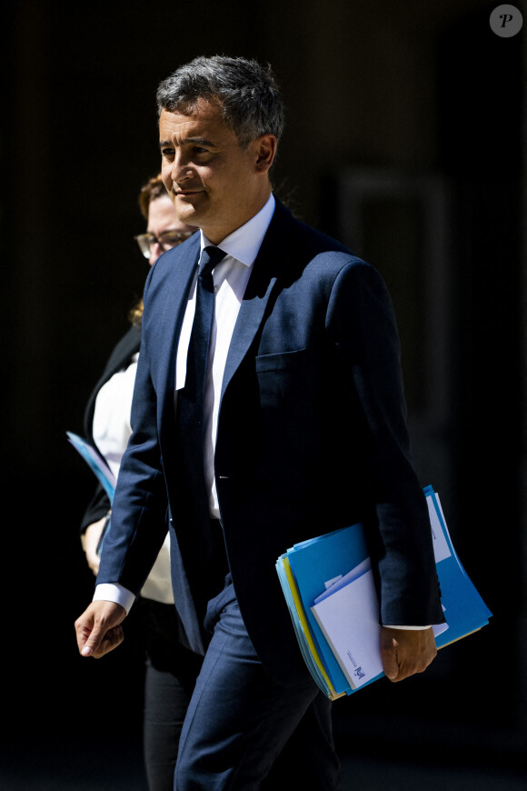Gerald Darmanin - Ministre de l'Intérieur - Premier conseil des ministres du second gouvernement Borne au palais de l'Élysée à Paris le 4 juillet 2022.