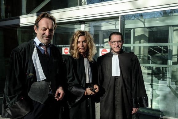 Jean-Baptiste Alary, Emmanuelle Franck et Alexandre Martin, le trio d'avocats de Cédric Jubillar, accusé de la disparition de sa femme Delphine - Tribunal de Toulouse le 11 janvier 2022