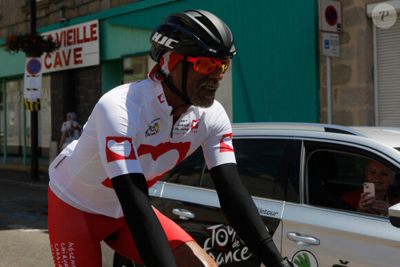 Exclusif - Satya Oblet (Oblette) - Personnalités lors de l'Etape du Coeur de l'association Mécénat Chirurgie Cardiaque (MCC) entre Rive-de-Gier et Saint-Etienne à l'occasion du Tour de France 2022. Le 15 juillet 2022 © Christophe Clovis / Bestimage