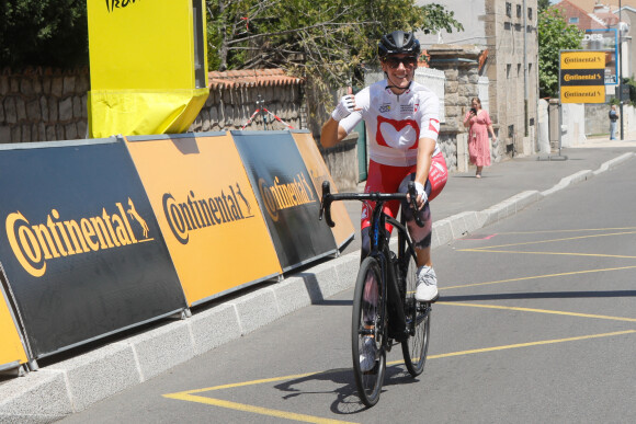 Exclusif - Sandy Heribert - Personnalités lors de l'Etape du Coeur de l'association Mécénat Chirurgie Cardiaque (MCC) entre Rive-de-Gier et Saint-Etienne à l'occasion du Tour de France 2022. Le 15 juillet 2022 © Christophe Clovis / Bestimage