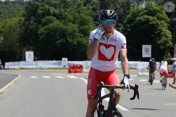 Exclusif - Dorian Louvet - Personnalités lors de l'Etape du Coeur de l'association Mécénat Chirurgie Cardiaque (MCC) entre Rive-de-Gier et Saint-Etienne à l'occasion du Tour de France 2022. Le 15 juillet 2022 © Christophe Clovis / Bestimage