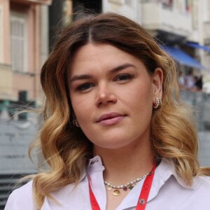 Camille Gottlieb - La famille royale de Monaco au podium du Grand Prix F1 de Monaco lors de la remise du trophée à S.Perez, vainqueur de la course. Le 29 mai 2022. © Claudia Albuquerque / Bestimage 