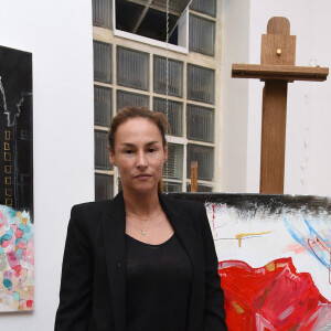 Vanessa Demouy - Vernissage de l'exposition de l'artiste peintre Caroline Faindt "Une plongée au coeur de la couleur" au Studio Faidherbe à Paris le 26 septembre 2018. © Giancarlo Gorassini/Bestimage