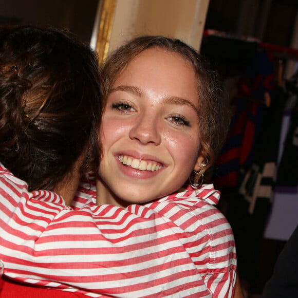 Emma de Caunes et sa fille Nina Blanc-Francard (fille de Sinclair) - Soirée "Tricolore Party" pour célébrer le 65ème anniversaire du Thermolactyl de Damart à la Maison Molière à Paris le 13 septembre 2018. © Denis Guignebourg/Bestimage