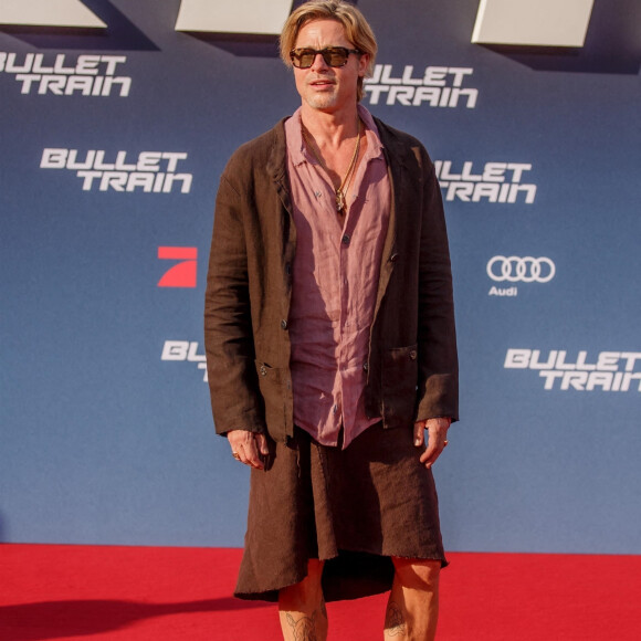 Brad Pitt à la première du film "Bullet Train" à Berlin, le 19 juillet 2022. 