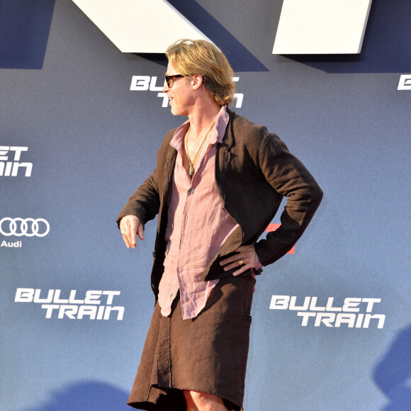Brad Pitt à la première du film "Bullet Train" à Berlin, le 19 juillet 2022. 