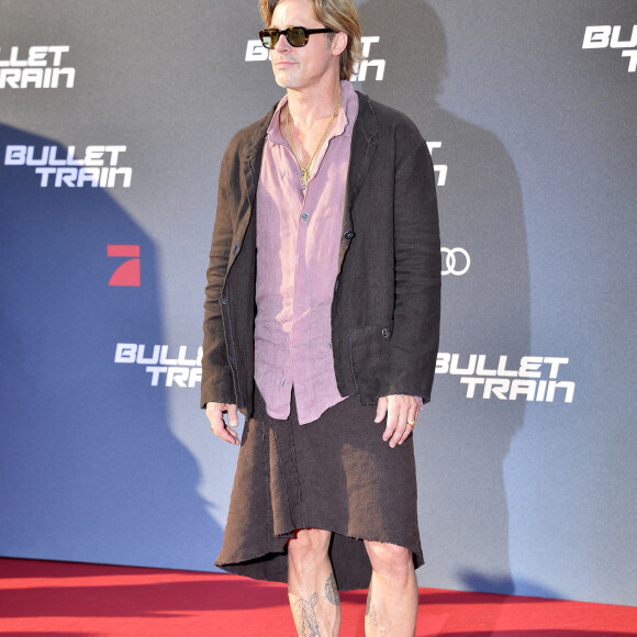 Brad Pitt à la première du film "Bullet Train" à Berlin, le 19 juillet 2022. 