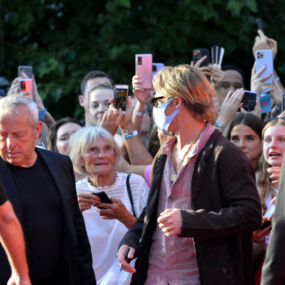 Brad Pitt à la première du film "Bullet Train" à Berlin, le 19 juillet 2022. 