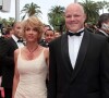 Philippe Etchebest et son épouse - Montée des marches du film "La conquête" - 64e festival de Cannes.