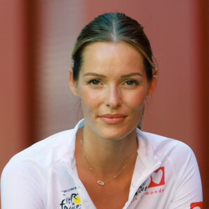 Exclusif - Maëva Coucke (Miss France 2018) - Portraits des personnalités participant à l'étape du coeur de l'association "Mécénat Chirurgie Cardiaque" (MCC) à l'Hôtel Ibis Centre lors du tour de France, St Etienne, France, le 14 juillet 2022. © Christophe Clovis / Bestimage 