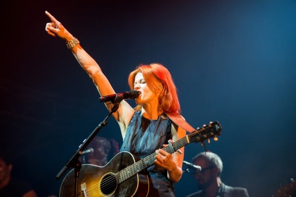 Axelle Red en concert à Bruxelles lors de l'édition 2014 du "Brussels Summer Festival". Le 11 août 2014.