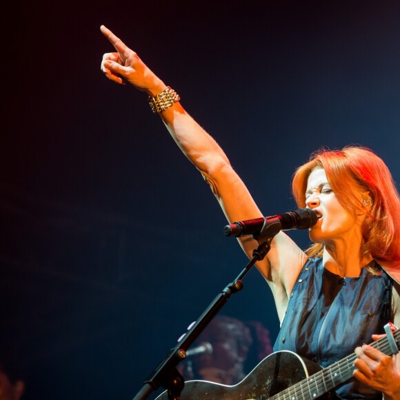 Axelle Red en concert à Bruxelles lors de l'édition 2014 du "Brussels Summer Festival". Le 11 août 2014.