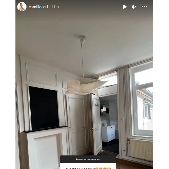 Camille Cerf dévoile des images de sa nouvelle maison avec Théo Fleury - Instagram