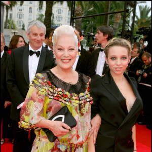 Bernadette Laffont et sa petite-fille Anne à Cannes