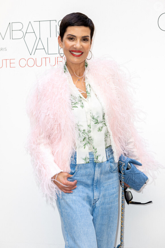 Cristina Cordula - Les célébrités au photocall du défilé de mode Haute-Couture automne-hiver  "Giambattista Valli" à Paris. © Olivier Borde / Bestimage 