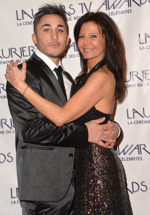 Vivian et Nathalie (Secret Story 8) - Cérémonie des "Lauriers TV Awards 2015" à la Cigale à Paris, le 6 janvier 2015.
