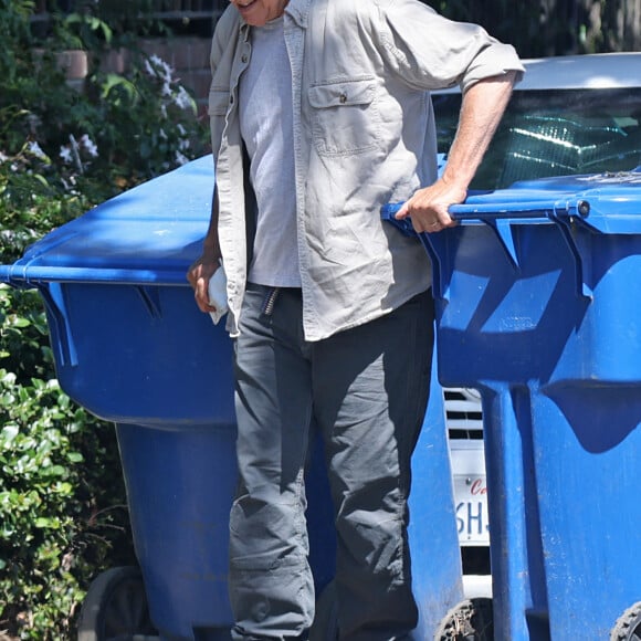 Exclusif - L'ancien acteur de la série NCIS, Mark Harmon, à Los Angeles le 12 juillet 2022.